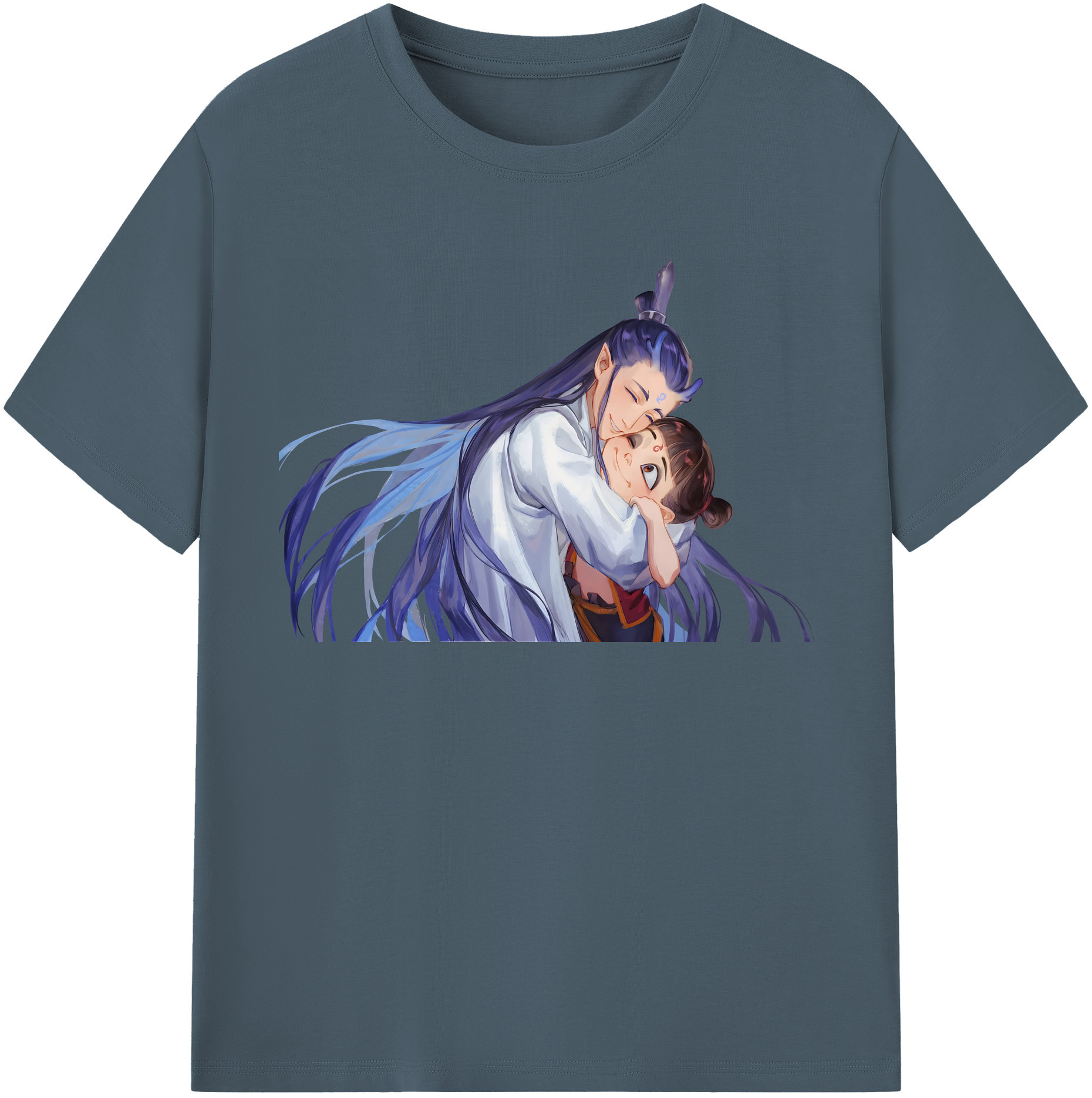 （画像用） Ne Zha 2 ナタ 魔童の大暴れ 綿100％半袖Tシャツ（フロントプリント）